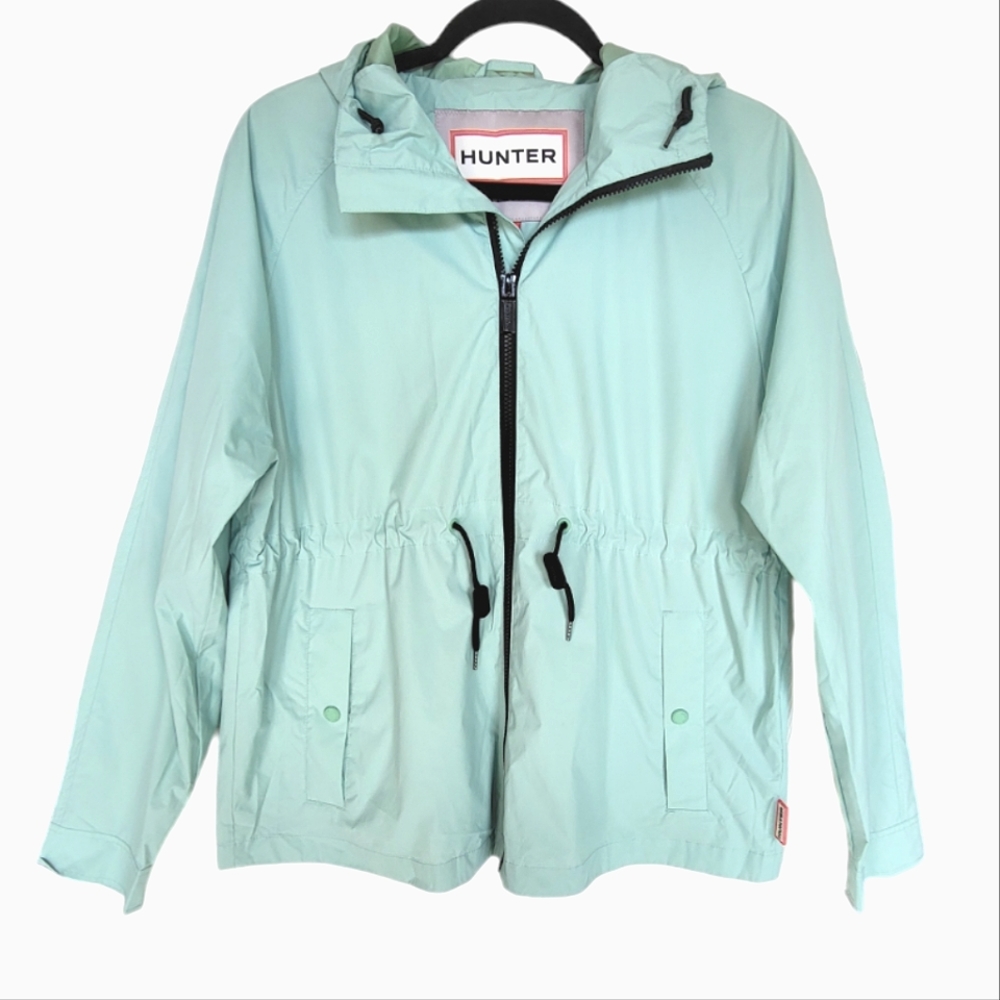 Hunter Original Packable Rain jacket Mint Green small